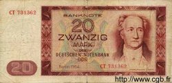 20 Mark ALLEMAGNE RÉPUBLIQUE DÉMOCRATIQUE  1964 P.24a TB
