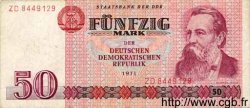 50 Mark GERMAN DEMOCRATIC REPUBLIC  1971 P.30a