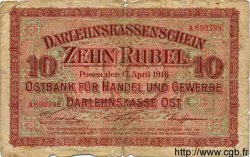10 Rubel GERMANIA Posen 1916 P.R124 q.B