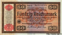 50 Reichsmark GERMANIA  1934 P.211 q.FDC