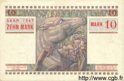 10 Mark SARRE FRANKREICH  1947 VF.47.01 fVZ