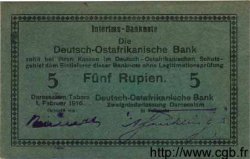 5 Rupien Deutsch Ostafrikanische Bank  1916 P.36a AU