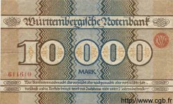 10000 Mark GERMANY Stuttgart 1923 PS.0982 VF