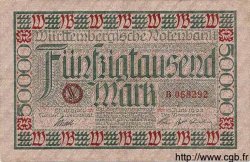 50000 Mark DEUTSCHLAND Stuttgart 1923 PS.0984 SS