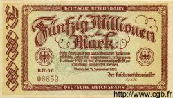 50 Millionen Mark GERMANIA  1923 PS.1016 AU