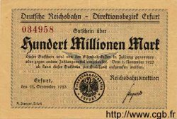 100 Millionen Mark GERMANY  1923 PS.1205 VF+