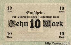 10 Mark GERMANY Augsburg 1918 K.23f UNC