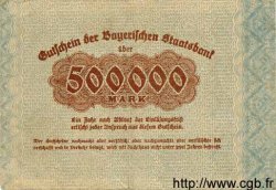 500000 Mark GERMANY  1923 Bay.217a F