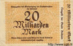 20 Milliards Mark GERMANY Bochum 1923  XF-