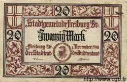 20 Mark ALEMANIA Freiburg 1918 K.147c BC+