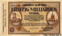 50 Milliarden Mark DEUTSCHLAND Köln 1923 K.2684lk S