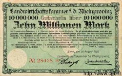10 Millionen Mark GERMANY  1923 Rpr.50d VF