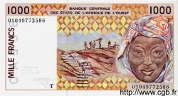 1000 Francs ESTADOS DEL OESTE AFRICANO  2001 P.811Tk FDC