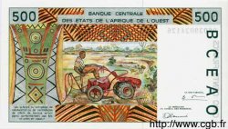 500 Francs ESTADOS DEL OESTE AFRICANO  1998 P.910b FDC