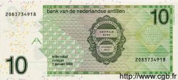 10 Gulden NETHERLANDS ANTILLES  1998 P.28a UNC