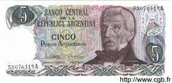 5 Pesos ARGENTINA  1983 P.312a FDC