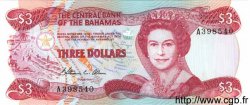 3 Dollars BAHAMAS  1984 P.44a UNC