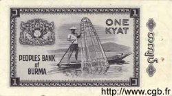 1 Kyat BURMA (VOIR MYANMAR)  1965 P.52 fST