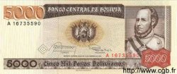 5000 Pesos Bolivianos BOLIVIEN  1984 P.168a ST