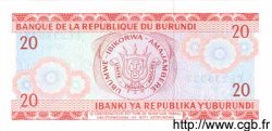 20 Francs BURUNDI  1991 P.27c UNC