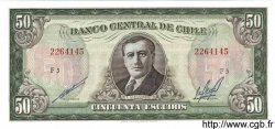 50 Escudos CHILE  1970 P.140b UNC