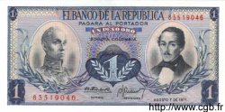 1 Peso Oro KOLUMBIEN  1971 P.404e ST
