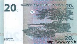 20 Centimes CONGO, DEMOCRATIC REPUBLIC  1997 P.083 UNC