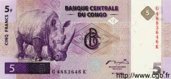 5 Francs REPUBBLICA DEMOCRATICA DEL CONGO  1997 P.086a FDC