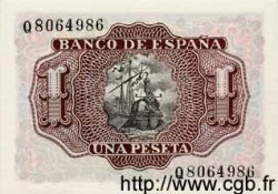 1 Peseta SPANIEN  1953 P.144a ST