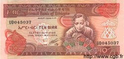 10 Birr ETHIOPIA  1991 P.43b UNC