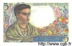 5 Francs BERGER FRANCIA  1943 F.05.02 FDC
