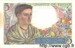 5 Francs BERGER FRANCE  1943 F.05.03 AU