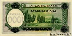 1000 Drachmes  sur 100 Drachmes GREECE  1939 P.111 UNC-