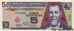 5 Quetzales GUATEMALA  1991 P.074 ST