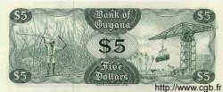 5 Dollars GUYANA  1989 P.22e ST