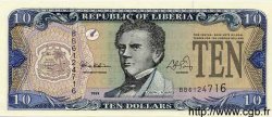 10 Dollars LIBERIA  1999 P.22 ST