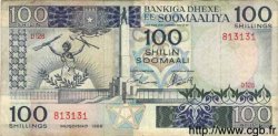 100 Shilin SOMALI DEMOCRATIC REPUBLIC  1988 P.35c VF
