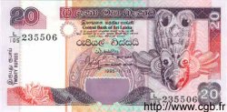 20 Rupees SRI LANKA  1995 P.109 UNC