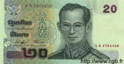 20 Baht THAILAND  2002 P.109 UNC