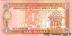 1 Manat TURKMENISTAN  1993 P.01 ST