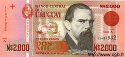 2000 Nuevos Pesos URUGUAY  1989 P.068a FDC