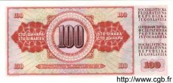 100 Dinara YUGOSLAVIA  1965 P.080b UNC