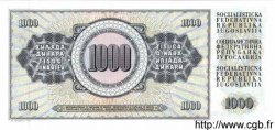 1000 Dinara JUGOSLAWIEN  1981 P.092d ST