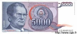 5000 Dinara YUGOSLAVIA  1985 P.093a UNC