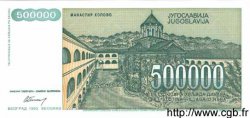 500000 Dinara YUGOSLAVIA  1993 P.131 FDC
