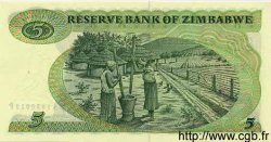 5 Dollars ZIMBABWE  1983 P.02c FDC