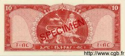 10 Dollars Spécimen ETIOPIA  1966 P.27s FDC