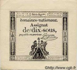 10 Sous FRANCE  1792 Laf.159 UNC-