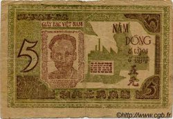 5 Dong VIETNAM  1946 P.003b SGE to S