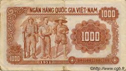1000 Dong VIETNAM  1951 P.065a S to SS